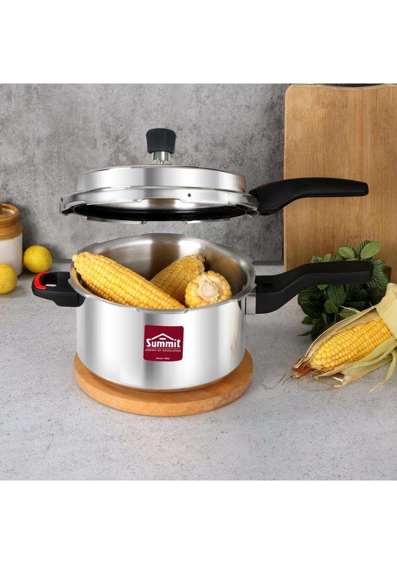 SUMMIT Outer Lid Pan Supreme Pressure Cooker ISI Certified | 4 L | 4.2 Qt - Indya