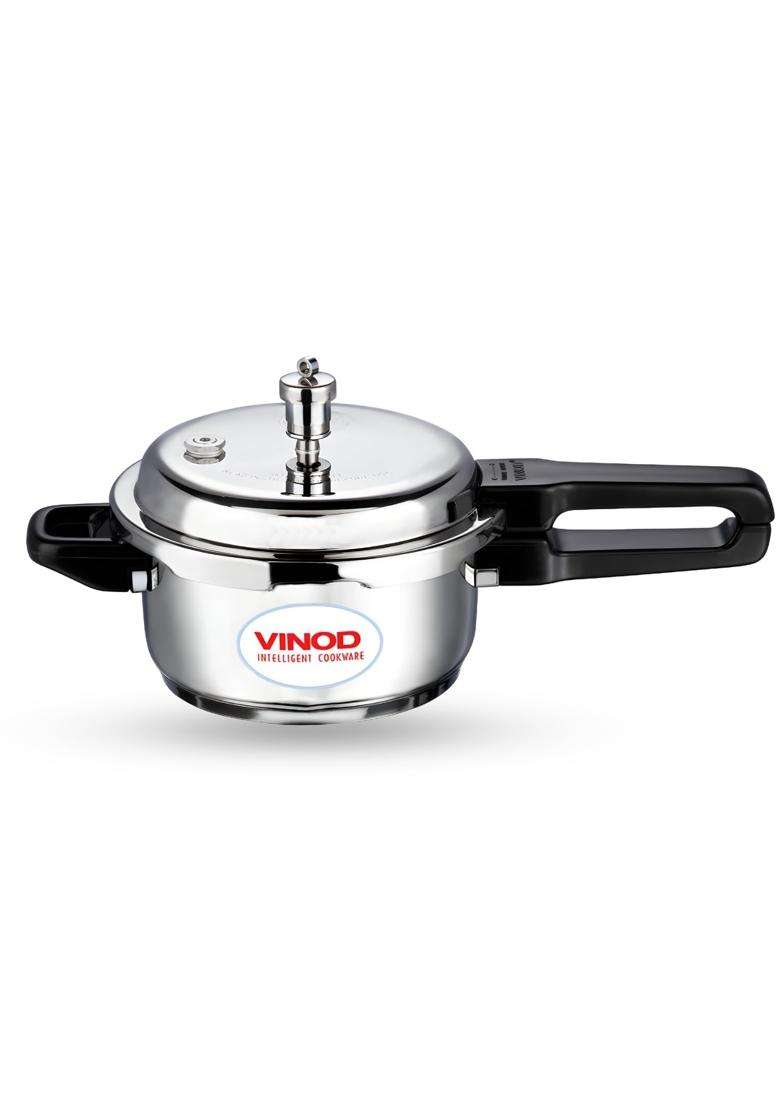 Vinod Stainless Steel Outer Lid Pressure Cooker | 5 L | 5.3 Qt | Induction Compatible - Indya
