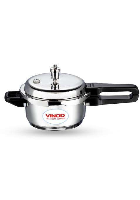 Vinod Stainless Steel Outer Lid Pressure Cooker | 5 L | 5.3 Qt | Induction Compatible