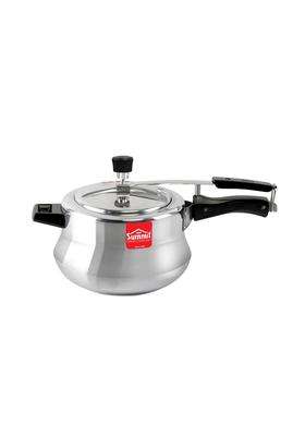 SUMMIT Inner Lid Handi Cooking Pot Non-Induction Base Prime Aluminium Pressure Cooker | 5.5 L | 5.8 Qt