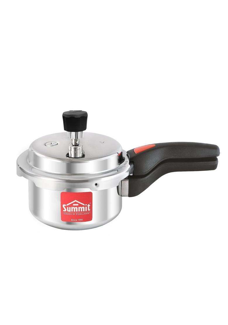 SUMMIT Inner Lid Handi Cooking Pot Induction Supreme Aluminium Pressure Cooker | 2 L | 2.1 Qt - Indya