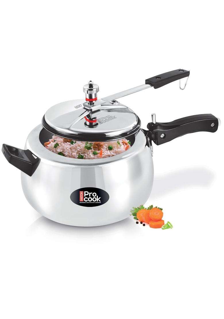 MILTON Pro cook Curve Pressure Cooker with Inner Lid | 5 L | 5.3 Qt - Indya