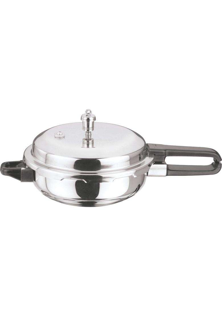 Vinod Cookware Induction Base Stainless Steel Sandwich Outer Lid Bottom Pressure | 3 L | 3.2 Qt - Indya