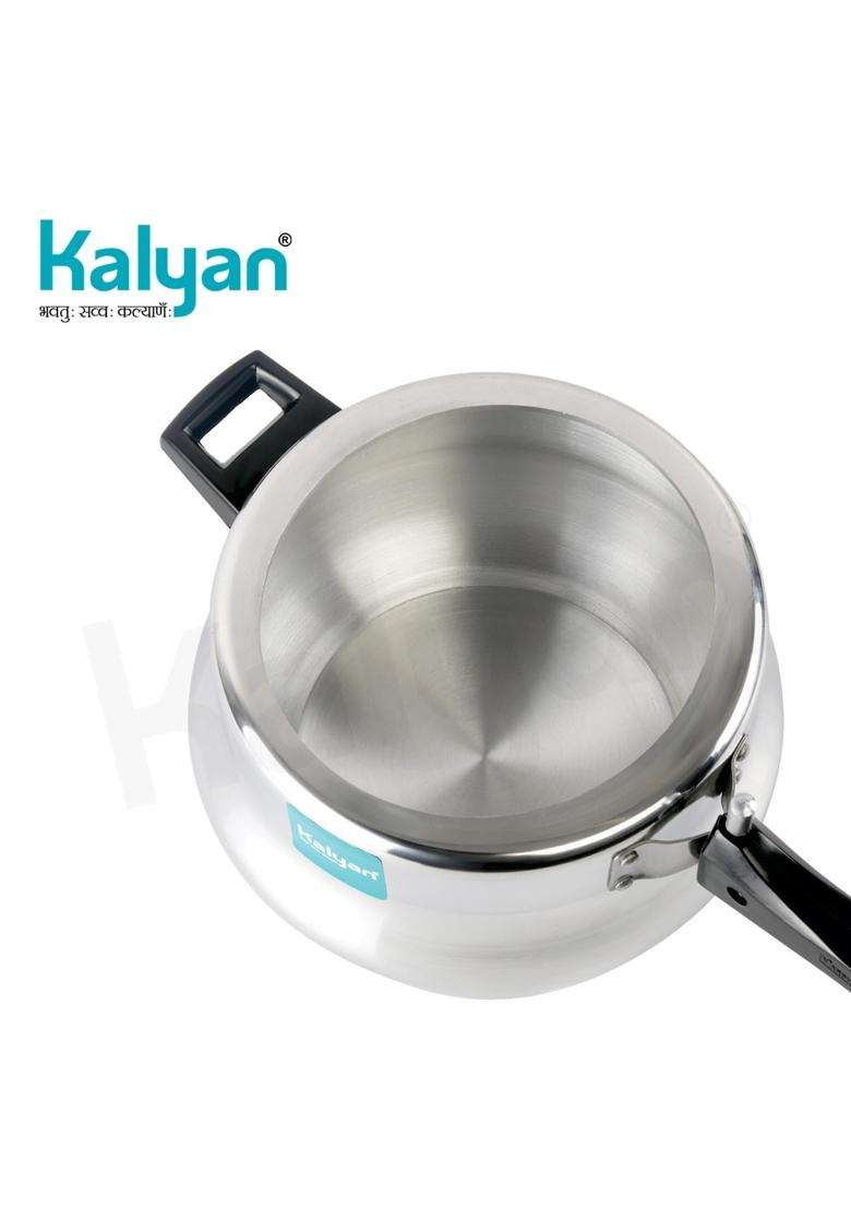 KALYAN Innerlid Matki Induction Base Blue Series Aluminium Pressure Cooker | 5.5 L | 5.8 Qt - Indya