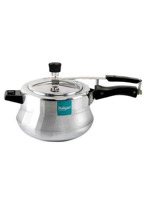 KALYAN Innerlid Matki Induction Base Blue Series Aluminium Pressure Cooker | 5.5 L | 5.8 Qt