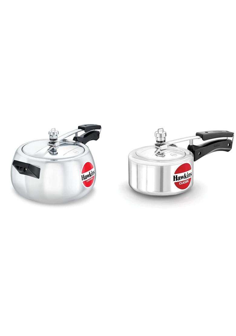 Hawkins Aluminium Pressure Cooker | 5 L | 5.3 Qt - Indya