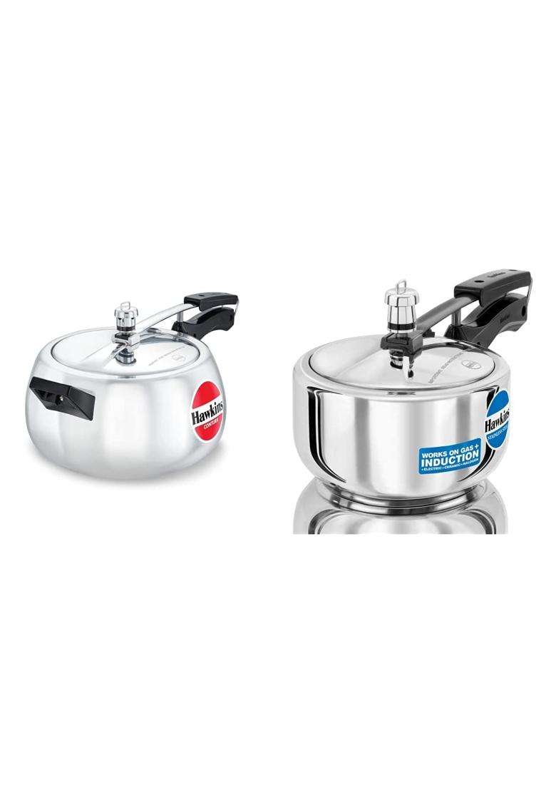 Hawkins Aluminium Pressure Cooker | 5 L | 5.3 Qt - Indya