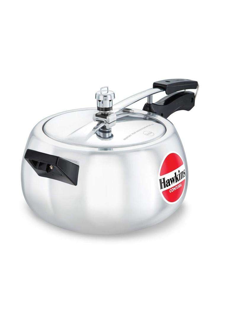Hawkins Aluminium Pressure Cooker | 5 L | 5.3 Qt - Indya