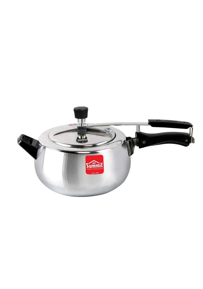 SUMMIT Inner Lid Contura Induction Base Prime Aluminium Pressure Cooker | 5.5 L | 5.8 Qt - Indya