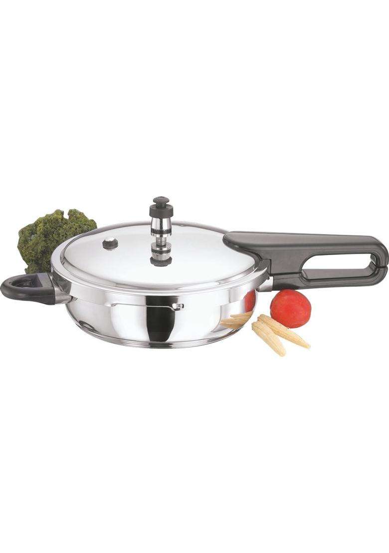 Vinod Cookware Induction Friendly Splendid Plus Stainless Steel Junior Pressure Pan | 3 L | 3.2 Qt - Indya