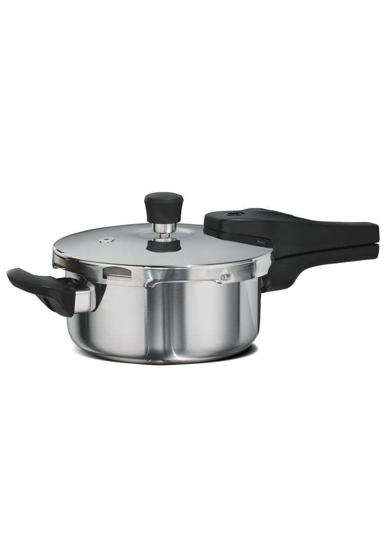 TRAMONTINA Aeion Triply Pressure Pan | 2.5 L | 2.6 Qt | 18 cm | 7.1 Inch | Induction Compatible | PFOA Free - Indya
