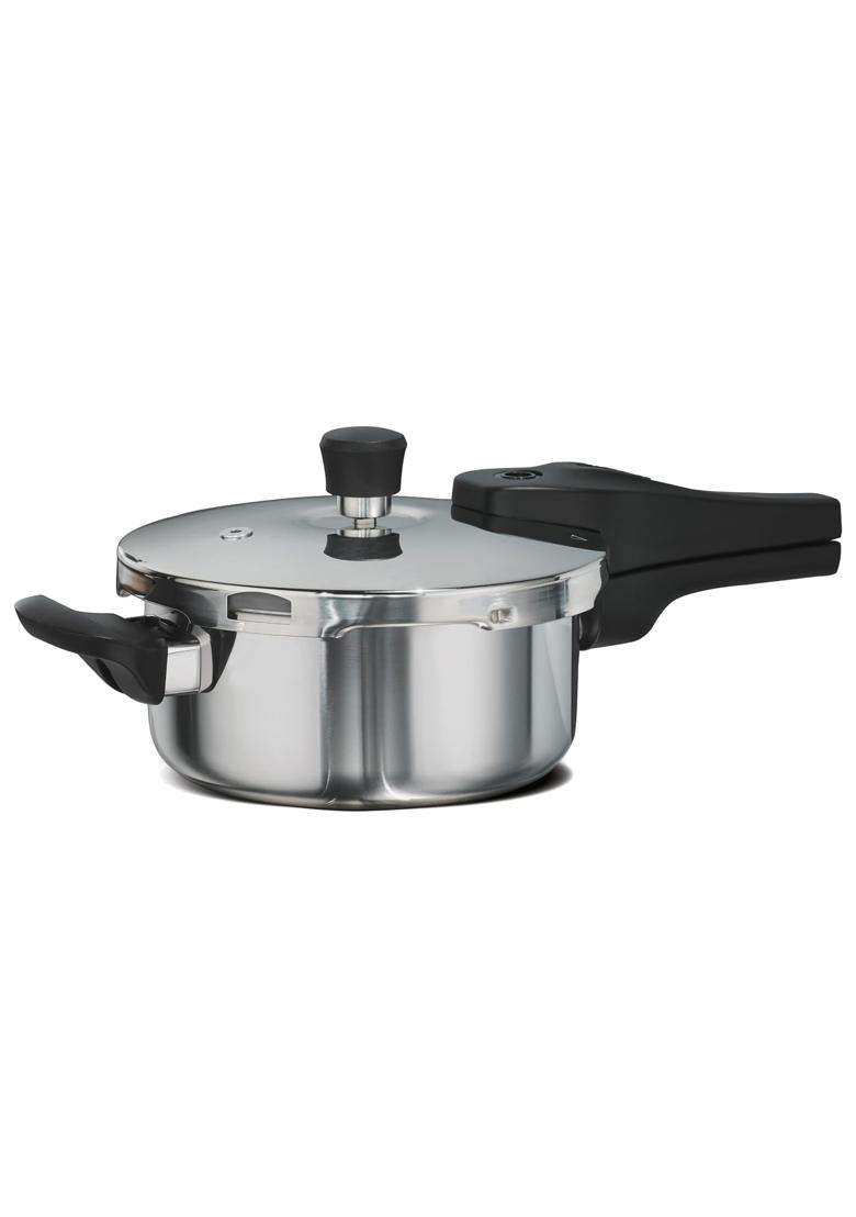 TRAMONTINA Aeion Triply Pressure Pan | 2.5 L | 2.6 Qt | 18 cm | 7.1 Inch | Induction Compatible | PFOA Free - Indya