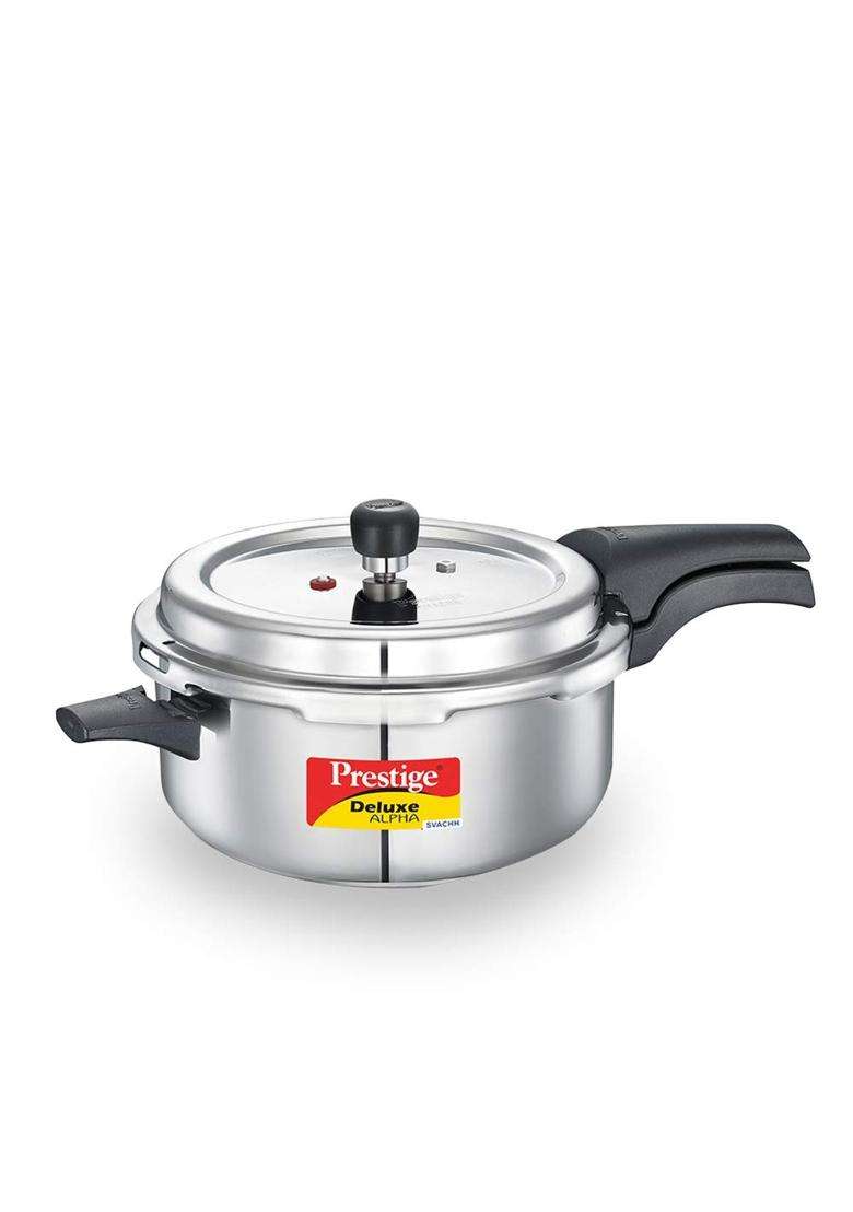 Prestige Svachh Deluxe Alpha Stainless Steel Pressure Cooker and Prestige Svachh | 3 L | 3.2 Qt - Indya