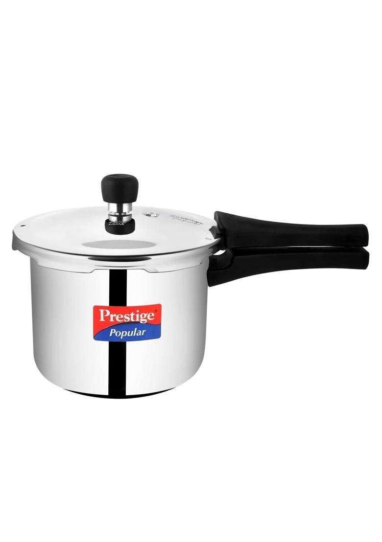 Prestige Popular Stainless Steel Outer Lid Pressure Cooker | 3 L | 3.2 Qt | 24 cm | 9.4 Inch - Indya