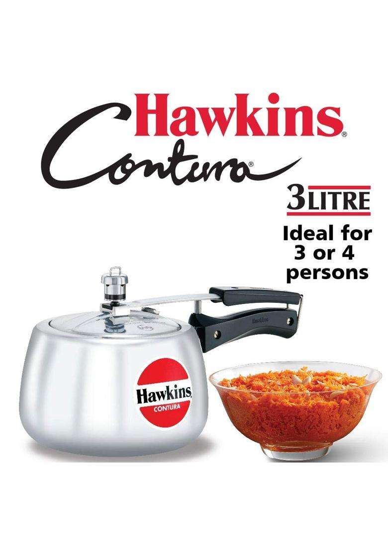 Hawkins Contura Pressure Cooker | 3 L | 3.2 Qt - Indya