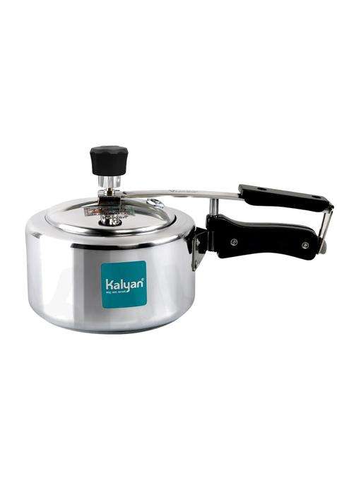 KALYAN Innerlid Classic Non-Induction Base Blue Series Aluminium Pressure Cooker | 1 L | 1.1 Qt
