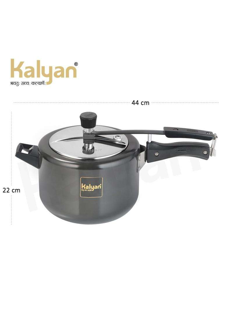KALYAN Innerlid Classic Induction Base Gold Pressure Cooker | 5 L | 5.3 Qt - Indya