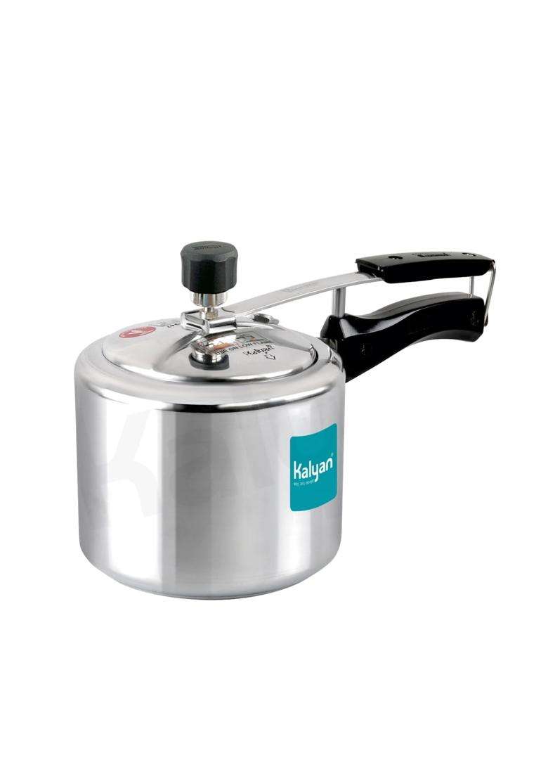 KALYAN Innerlid Classic Non-Induction Base Blue Series Aluminium Pressure Cooker | 3 L | 3.2 Qt - Indya