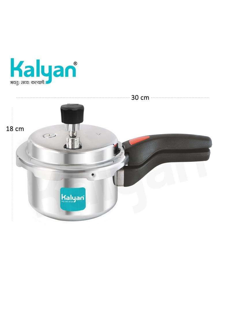 KALYAN Outerlid Induction Base Blue Series Aluminium Pressure Cooker | 1.5 L | 1.6 Qt - Indya