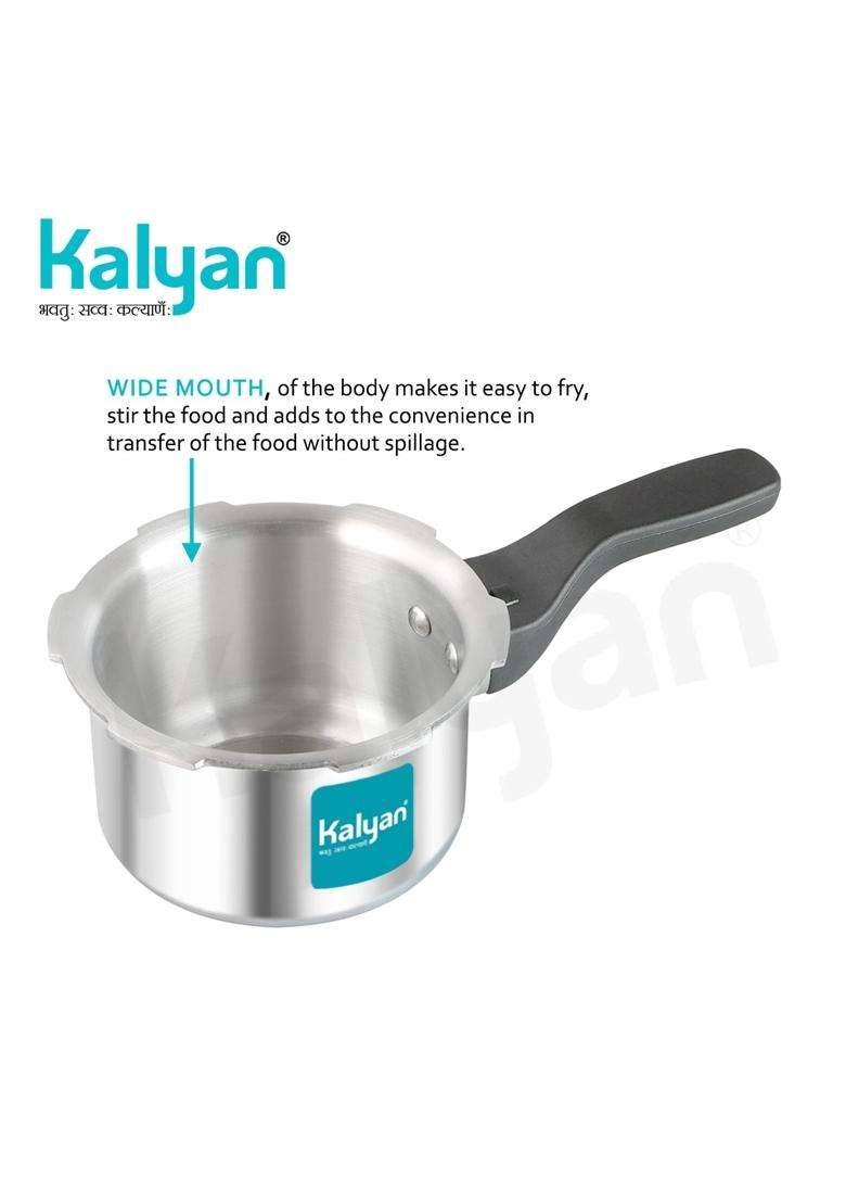 KALYAN Outerlid Induction Base Blue Series Aluminium Pressure Cooker | 1.5 L | 1.6 Qt - Indya
