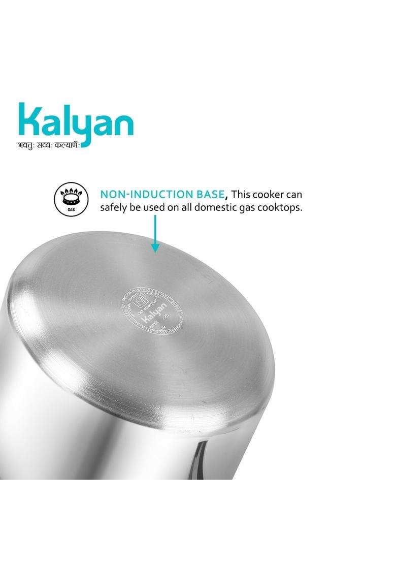 KALYAN Outerlid Non-Induction Base Blue Series Aluminium Pressure Cooker | 3 L | 3.2 Qt - Indya