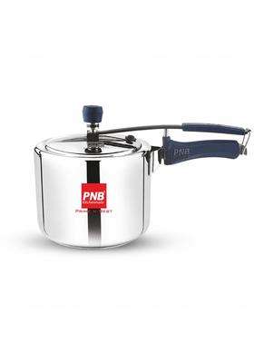 PNB Kitchenmate Stainless Steel Pressure Cooker Inner Lid with Unbreakable Silicone | 3 L | 3.2 Qt | Induction Compatible | Food Safe