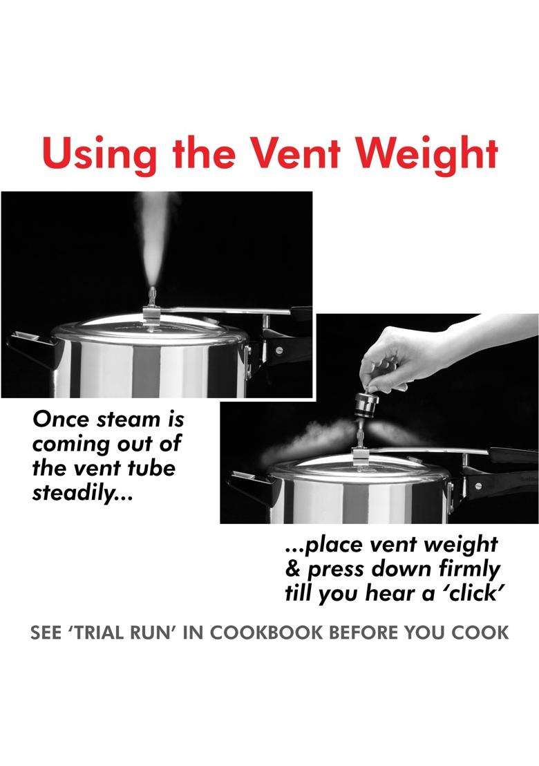 Hawkins Brass Vent Weight Pressure Regulator for All Hawkins Pressure Cookers From | 1.5 L | 1.6 Qt - Indya