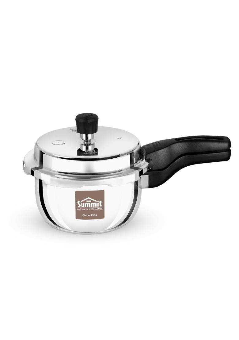 SUMMIT Outer Lid Induction Base Desire Stainless Steel Pressure Cooker | 2 L | 2.1 Qt - Indya