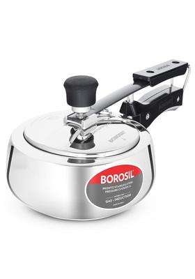 Borosil Pronto Stainless Steel Pressure Cooker with Inner Lid | 2 L | 2.1 Qt | Induction Compatible | Food Safe