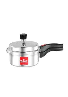 SUMMIT Outer Lid Mini Pan Induction Base Aluminum Pressure Cooker | 2 L | 2.1 Qt