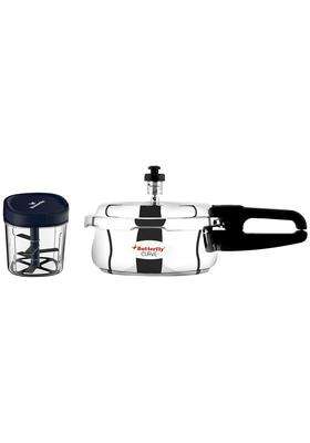 Butterfly Curve Stainless Steel Outer Lid Pressure Cooker | 2 L | 2.1 Qt