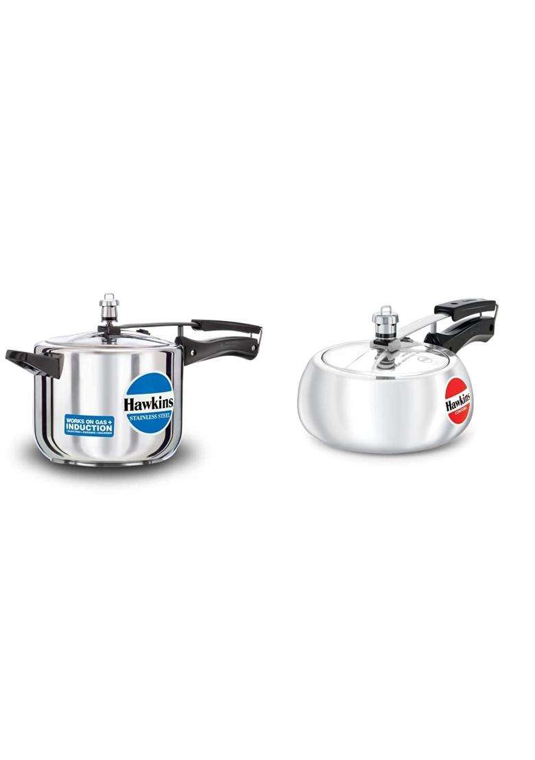 Hawkins - B30 Stainless Steel Pressure Cooker | 5 L | 5.3 Qt - Indya