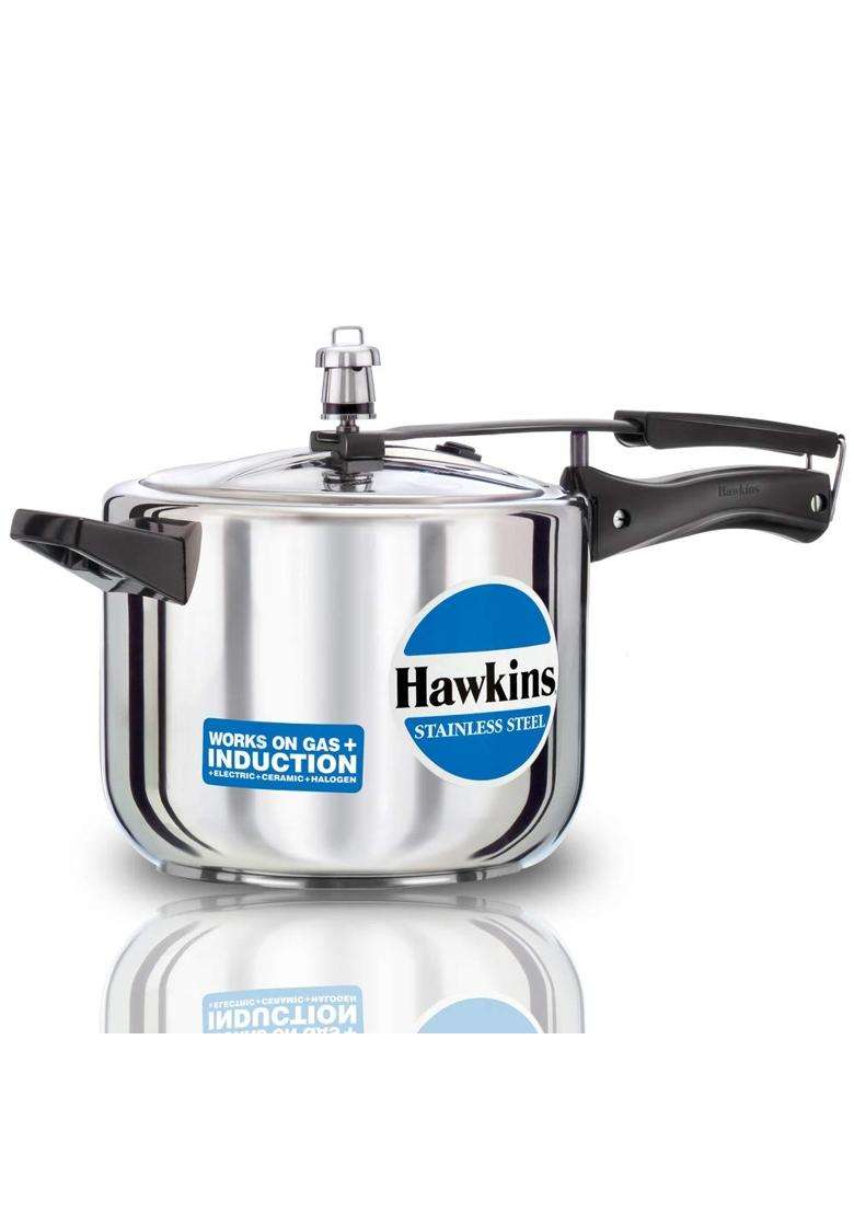 Hawkins - B30 Stainless Steel Pressure Cooker | 5 L | 5.3 Qt - Indya
