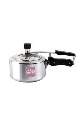 SUMMIT Inner Lid Plain Induction Base Fine Aluminium Pressure Cooker | 2 L | 2.1 Qt