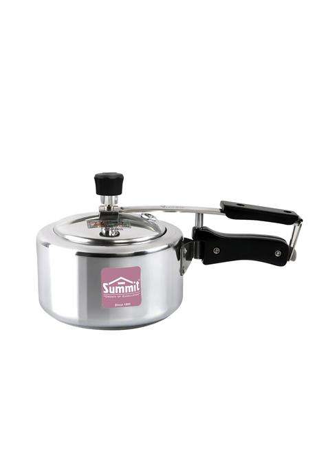 SUMMIT Inner Lid Plain Induction Base Fine Aluminium Pressure Cooker | 2 L | 2.1 Qt