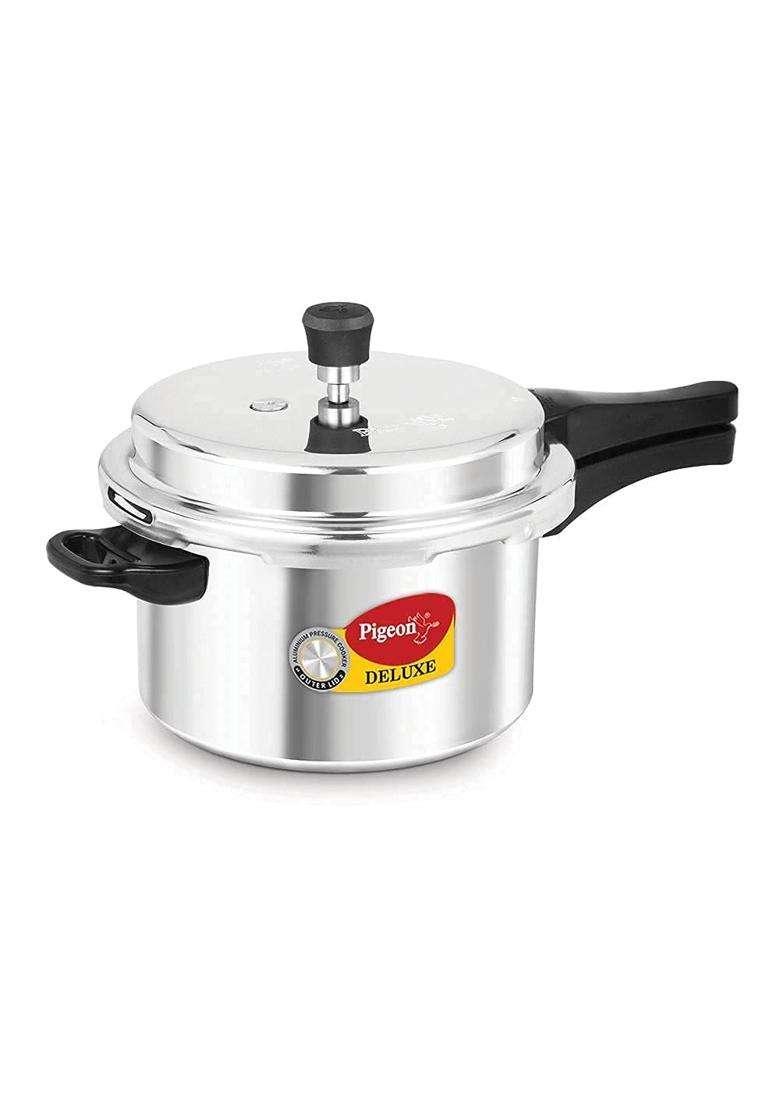 Pigeon By Stovekraft Deluxe Aluminium Pressure Cooker | 3 L | 3.2 Qt - Indya