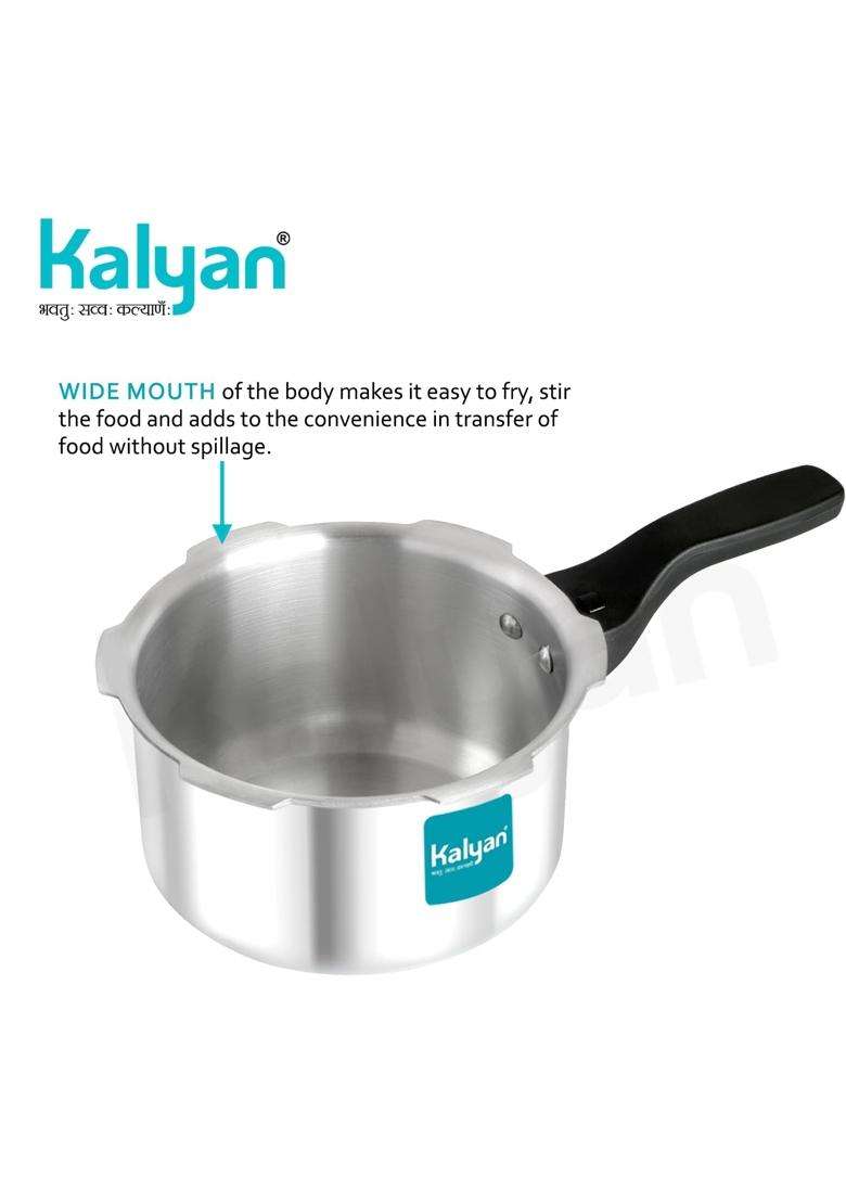 KALYAN Outerlid Non-Induction Base Blue Series Aluminium Pressure Cooker | 3 L | 3.2 Qt - Indya