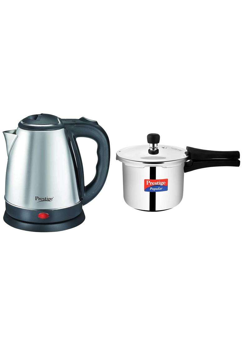 Prestige Popular Stainless Steel Pressure Cooker | 3 L | 3.2 Qt - Indya