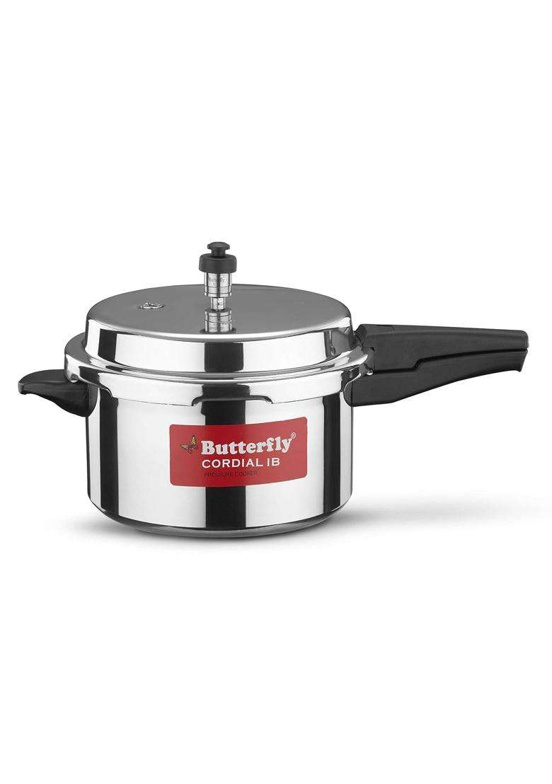 Butterfly Cordial Pressure Cooker | 5 L | 5.3 Qt | Induction Compatible | Food Safe - Indya