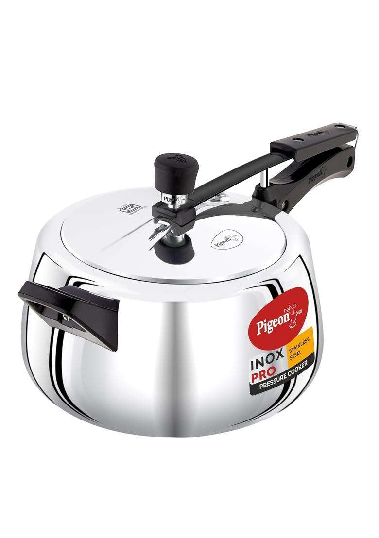Pigeon By Stovekraft Inox Pro Inner Lid Stainless Steel Cooker | 5 L | 5.3 Qt - Indya