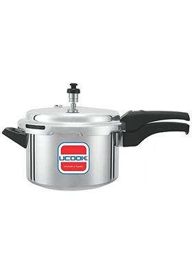 UCOOK Pentola DLX Aluminium Outer Lid Pressure Cooker | 5 L | 5.3 Qt