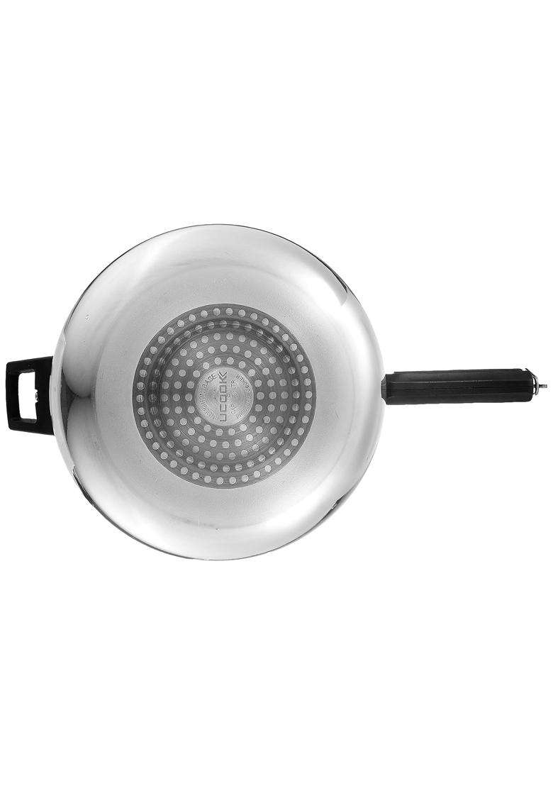 UCOOK By United Ekta Group Silvo Plus Bulging Shape Aluminium Inner Lid Induction | 5 L | 5.3 Qt - Indya