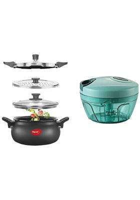 Pigeon By Stovekraft All in One Ceramic Super Outer Lid Cooker | 5 L | 5.3 Qt