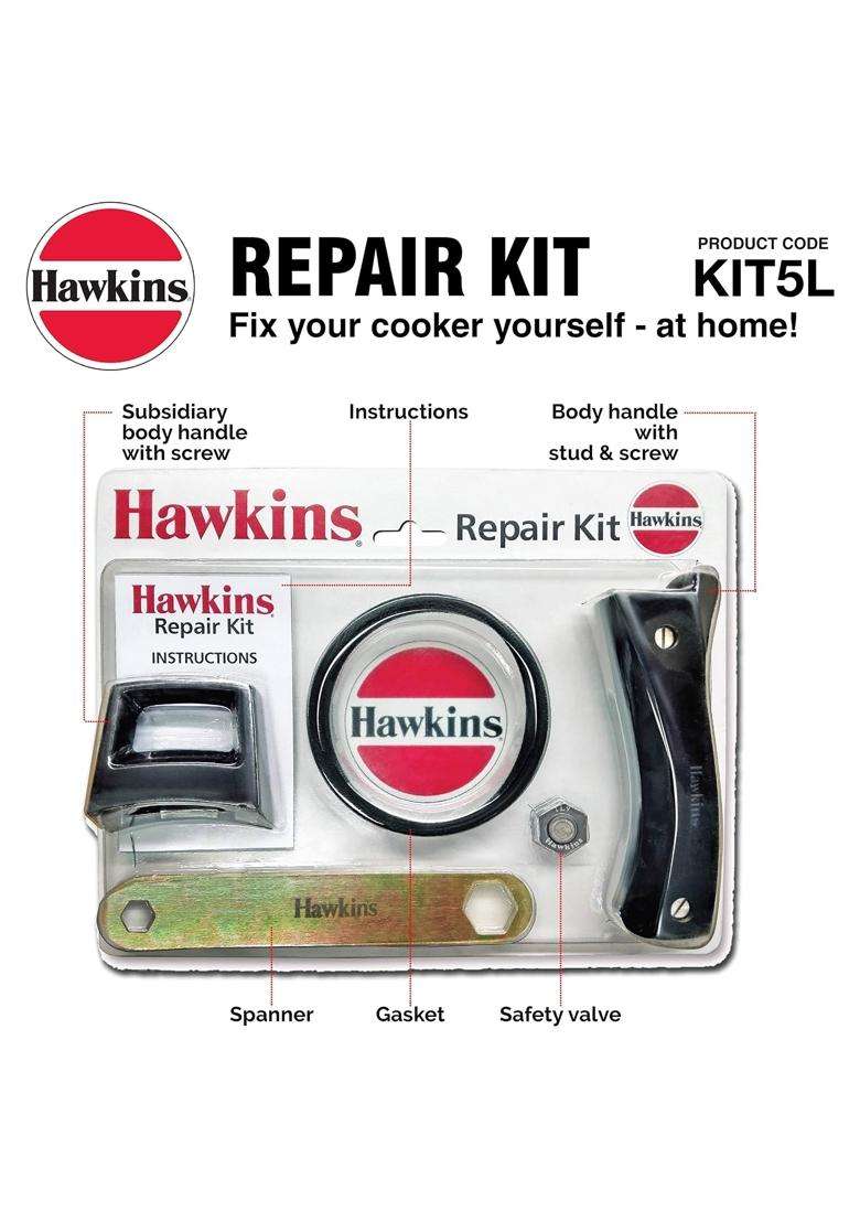 Hawkins Plastic Pressure Cooker Repair Kit with Cooker Gasket | 5 L | 5.3 Qt - Indya