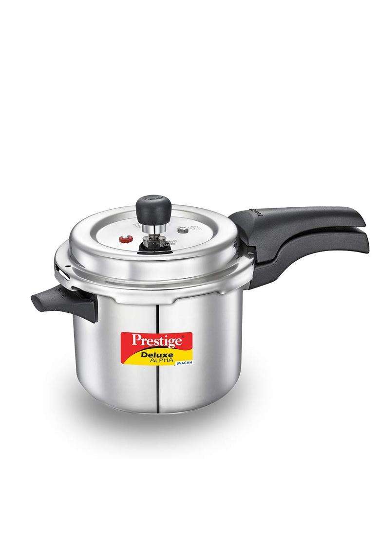 Prestige Svachh Aluminium 2 3 Combo Cooker with Induction Base Prestige Svachh Deluxe | 5 L | 5.3 Qt - Indya