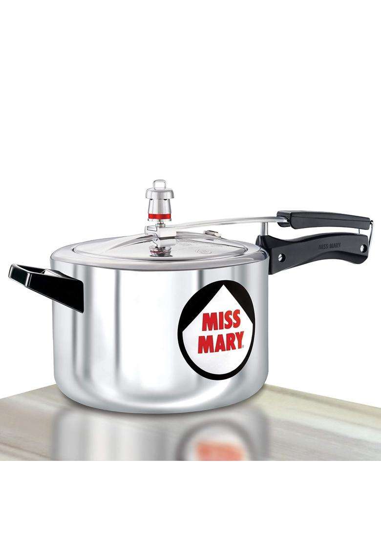 Hawkins Miss Mary Aluminium Pressure Cooker | 5 L | 5.3 Qt - Indya