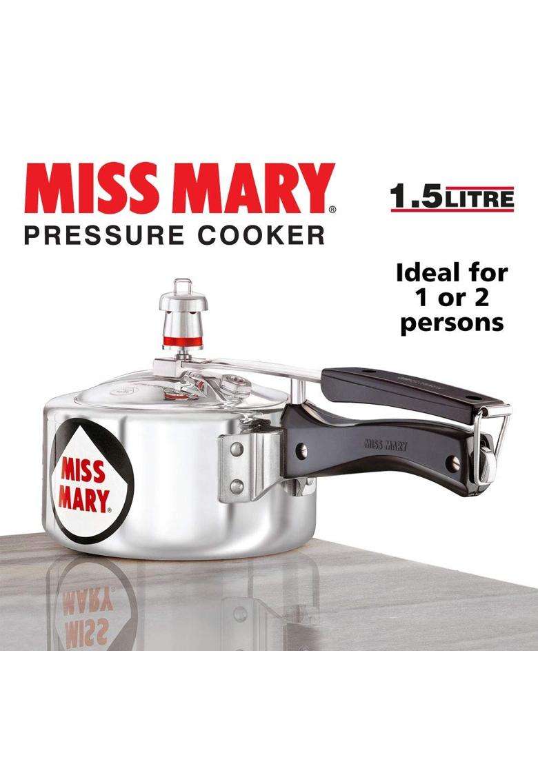 Hawkins Miss Mary Aluminum Pressure Cooker | 1.5 L | 1.6 Qt - Indya