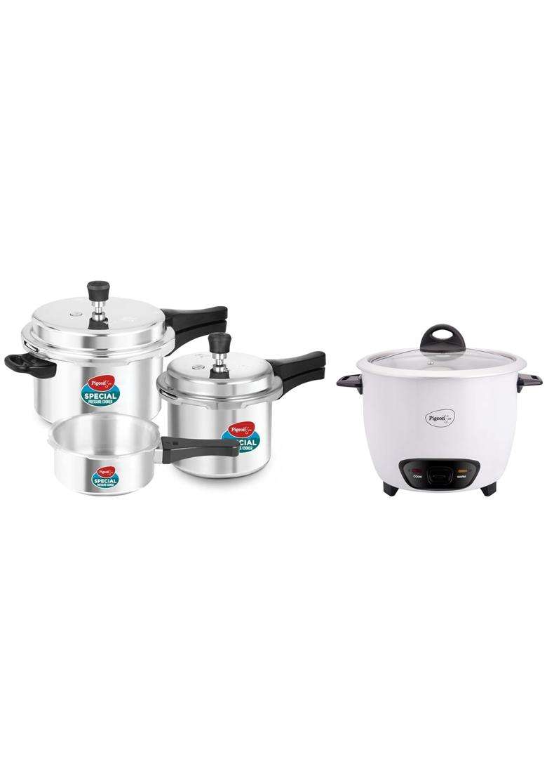 Pigeon By Stovekraft Joy Electric Rice Cooker 700 Watt | 1.8 L | 1.9 Qt - Indya