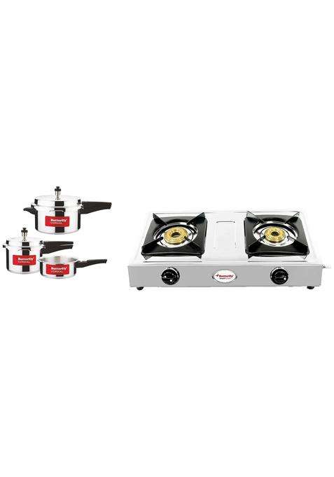 Butterfly Cordial and Non Induction Bottom Outer Lid Pressure Cooker | 2 L | 2.1 Qt