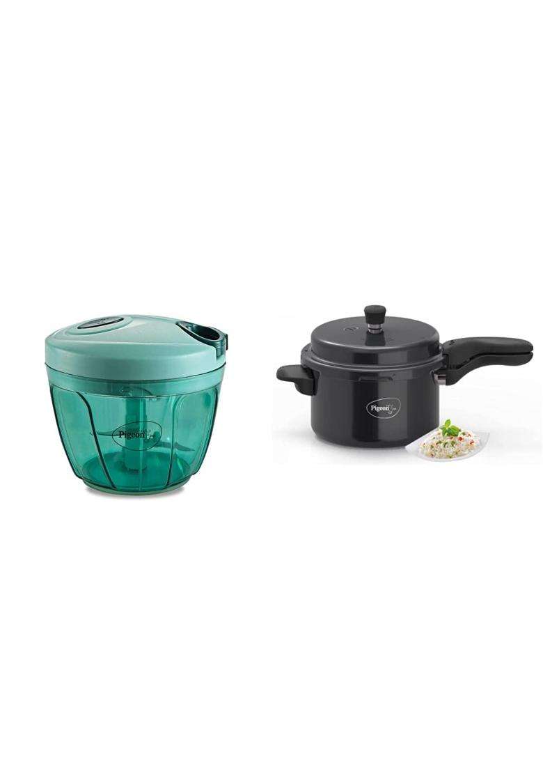 Pigeon By Stovekraft Large Handy and Compact Chopper with 3 Blades for Effortlessly | 5 L | 5.3 Qt - Indya